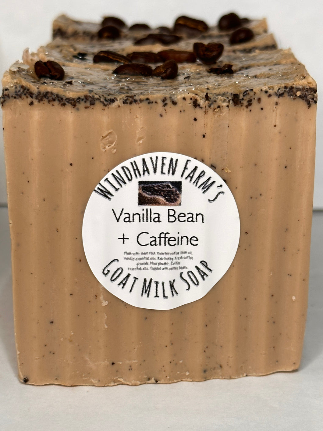 “Vanilla Bean + Caffeine” Goat Milk Soap