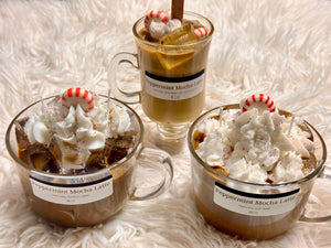 Peppermint Mocha Latte Candles