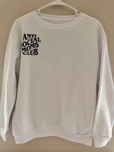 Load image into Gallery viewer, (Medium) White Antisocial Moms Club Crewneck