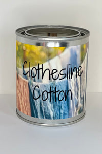 Clothesline Cotton Candles