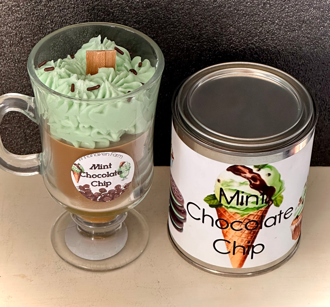 Mint Chocolate Chip Candles