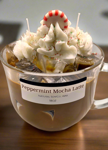 Peppermint Mocha Latte Candles