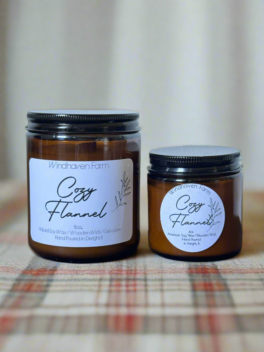 Cozy Flannel Candles