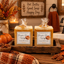 Load image into Gallery viewer, Pumpkin Pecan Waffle Goat Milk Soap
