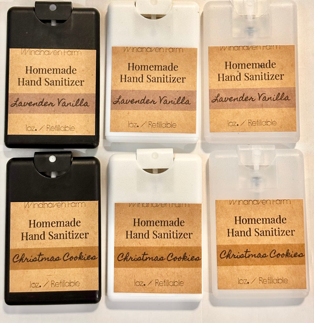 Hand Sanitizer Card Spritzers