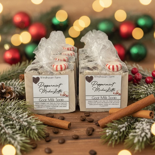 Peppermint Mocha Latte Goat Milk Soap