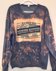 Raising Mayhem Bleached Sweatshirt