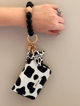 Load image into Gallery viewer, Cowprint Wristlet Keychain