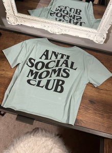 Anti Social Moms Club Crop Tops