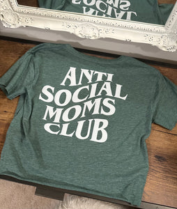 Anti Social Moms Club Crop Tops