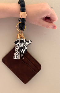 Brown Wristlet Keychain