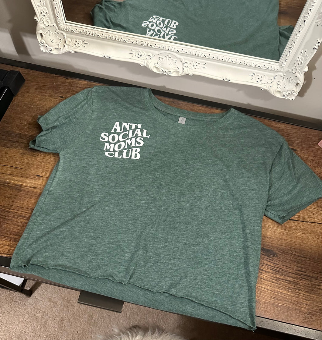 Anti Social Moms Club Crop Tops