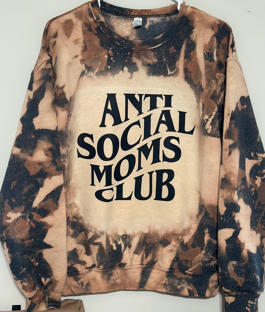 Anti Social Moms Club Bleached Sweatshirt